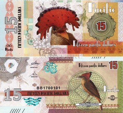 бона Тихий океан 15 долларов 2017 год Амазонский венценосный мухоед