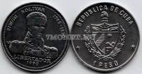 монета Куба 1 песо 1990 год Симон Боливар