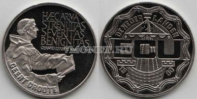 Нидерланды 2 1/2 экю 1990 год  Geert Groote