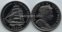 монета Остров Мэн 1 крона 2003 год 140-летие парусника "Звезда Индии"