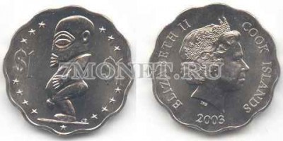 монета Острова Кука 1 доллар 2003 года