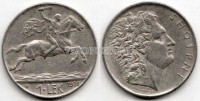 монета Албания 1 лек 1930 год