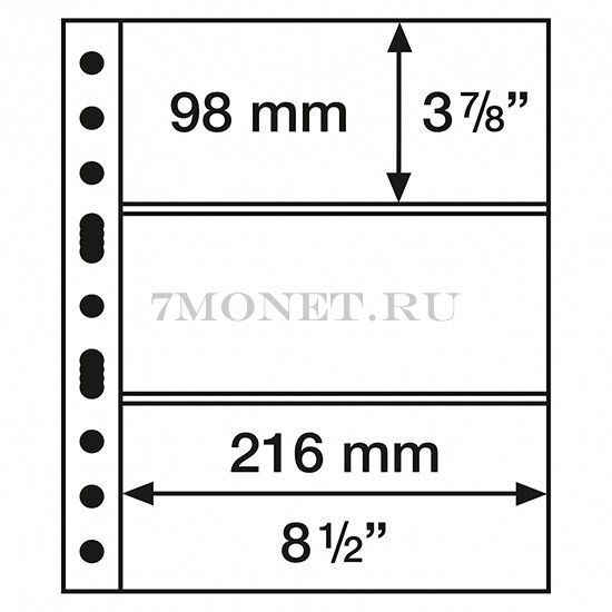 Лист для банкнот Grande 3C (прозрачный) 1 шт