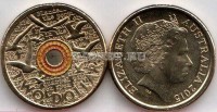 монета Австралия 2 доллара 2015 год День памяти - II Мировая война