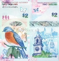 бона Бермуды (Великобритания) 2 доллара 2009 год