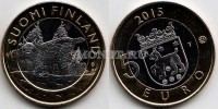 монета Финляндия 5 евро 2015 год Серия "Животные провинций" - Тавастия. Рысь.