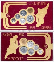 Грузия набор из 6-ти монет в банковской коробке
