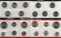 США годовой набор монет 2005 год 10 штук монетный двор  Денвер