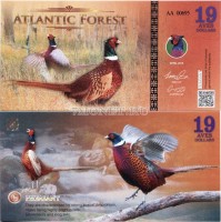 бона Атлантический лес (Южной Америки) 19 долларов 2016 год Фазан