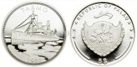 монета Палау 5 долларов 2009 год Ледокол «Тармо»