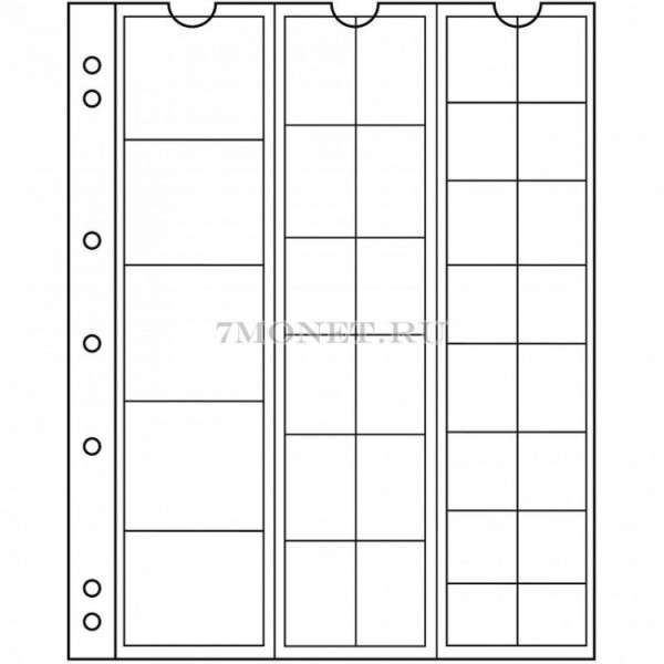 лист для монет Numis NH 33