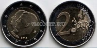 монета Испания 2 евро 2014 год Провозглашение королём Филиппа VI