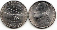 США 5 центов 2004 год Покупка Луизианы