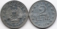монета Албания 2 лек 1957 год
