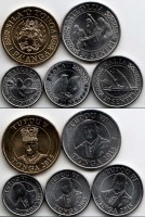 Тонга набор из 5-ти монет 2015 год