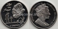 монета Фолклендские острова 1 крона 2017 год 35-я годовщина Освобождения