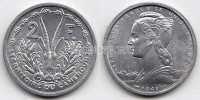 монета Камерун 2 франка 1948 год