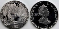 монета Острова Кука 1 доллар 2007 год Англия ждёт, что каждый человек выполнит свой долг. Адмирал Нельсон спускается по лестнице.