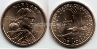 монета США 1 доллар 2001 год годовой