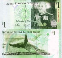 бона Тонга 1 паанга 2008-2014 годы