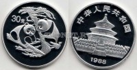 Китай монетовидный жетон 1988 год панда PROOF