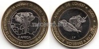 монета Буркина-Фасо 4 африка (6000 франков КФА) 2003 год