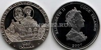 монета Острова Кука 1 доллар 2007 год Англия ждёт, что каждый человек выполнит свой долг. Дом Нельсонов.