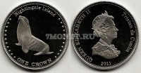 монета Найтингейл (Соловьиные острова) 1 крона 2011 год тюлень