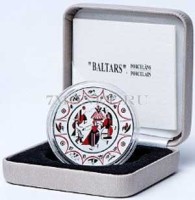 монета Латвия 5 евро 2016 год "Балтарс", фарфор