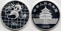 Китай монетовидный жетон 1989 год панда PROOF