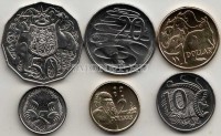 Австралия набор из 6-ти монет 2017 год 