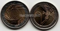 монета Италия 2 евро 2004 год 50 лет Всемирной продовольственной программы