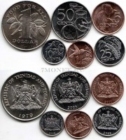 Тринидад и Тобаго набор из 6-ти монет