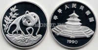 Китай монетовидный жетон 1990 год панда PROOF