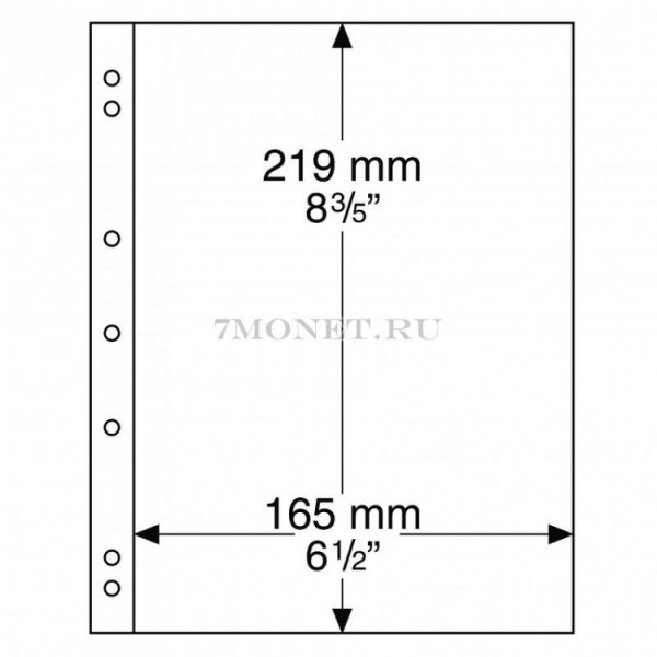 листы для банкнот Numis NH 01