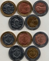 Автономная Республика Крым набор из 5-ти монетовидных жетонов 2014 года Референдум
