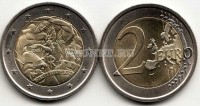 монета Италия 2 евро 2008 год 60 лет Декларации прав человека