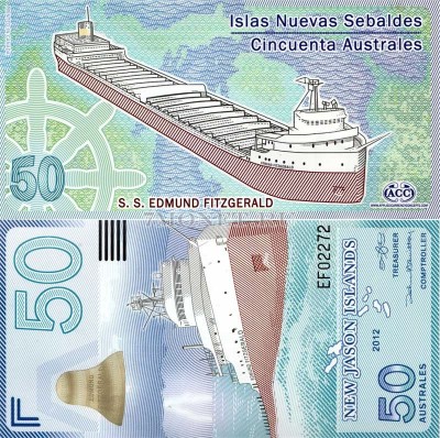 бона Острова Джейсона 50 аустрелей 2012 год Крушение сухогруза «Эдмунд Фицдже...
