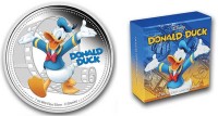 монета Ниуэ 2 доллара 2014 год Дональд Дак, цветная
