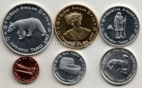 США индейская резервация Чероки набор из 6-ти монет 2017 год