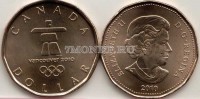 монета Канада 1 доллар 2010 год Олимпийские игры в Ванкувере