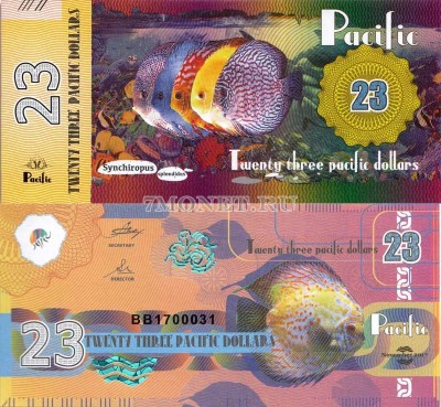 бона Тихий океан 23 доллара 2017 год Рыба Дискус