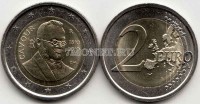 монета Италия 2 евро 2010 год 200 лет со дня рождения Камилло Кавура