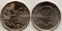монета Канада 1 доллар 2011 год 100 лет организации "Парки Канады"