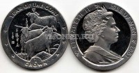 монета Остров Мэн 1 крона 2003 год козы