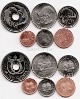 Папуа Новая Гвинея набор из 6-ти монет