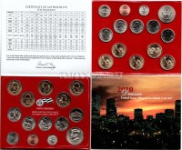 США годовой набор монет 2010 год 14 штук монетный двор Денвер