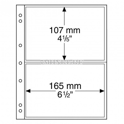 листы для банкнот Numis NH 02
