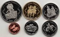 США индейская резервация Кроу набор из 6-ти монет 2017 год