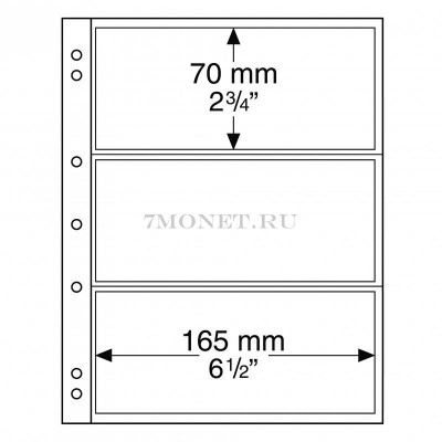 листы для банкнот Numis NH 03